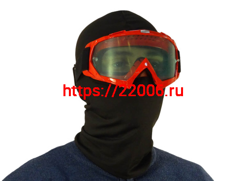 Очки мотокросс/спорт COBRA 16 красные с ПЛЕНКОЙ