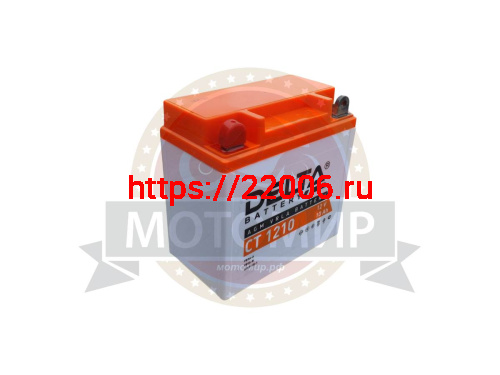 Аккумулятор 12В 10 А/ч, кислотный AGM (DELTA СT 1210 ) (137x77x135) прямая полярность