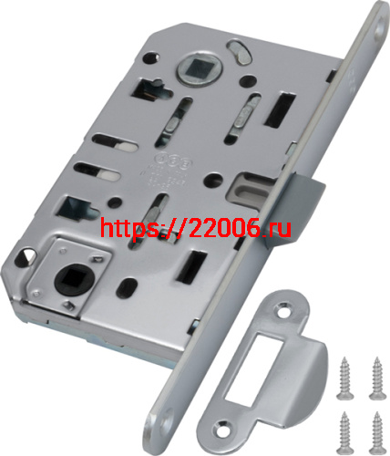 B01102.50.34.567 AGB (АГБ) Защелка врезная WC (матовый хром) MEDIANA EV. (инд.упак+B01000.13) фото 3