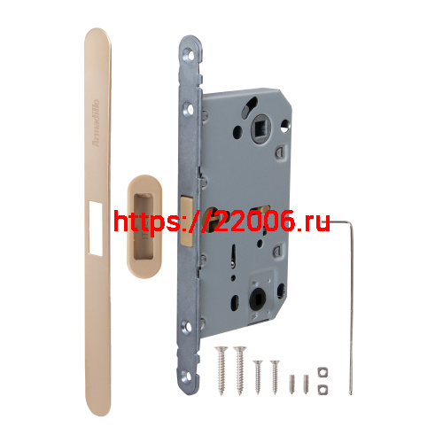 Магнитная Armadillo (Армадилло) защелка WC с ответной планкой GRAVITY.PRO G01.196.50.96 FSG флорентийское золото фото 3