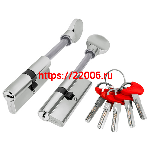 Цилиндровый Fuaro (Фуаро) механизм (D-PRO507/100) D-PRO5007Tang100(65+10+25) CP хром 5Key со штоком Цилиндровый Fuaro (Фуаро) механизм (D-PRO507/100) D-PRO5007Tang100(65+10+25) CP хром 5Key со штоком