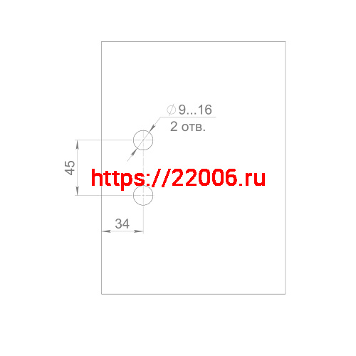Петля Armadillo (Армадилло) для стеклянной двери Space.GL.H01 (2 шт) BL черный фото 2
