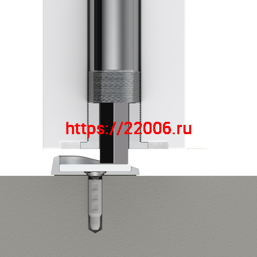 Упор Armadillo (Армадилло) дверной скрытый MAX INOX/2 фото 8