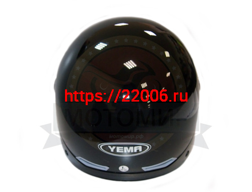Шлем открытый YM-351_7 "YAMAPA", белый, черный, размер S, летний (NEW) (12 шт. в упак.) фото 3