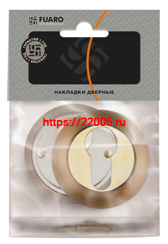 Накладка Fuaro (Фуаро) под цилиндр ET.R.RM54 (ET RM) SG/GP-4 матовое золото/золото фото 2 Накладка Fuaro (Фуаро) под цилиндр ET.R.RM54 (ET RM) SG/GP-4 матовое золото/золото фото 2