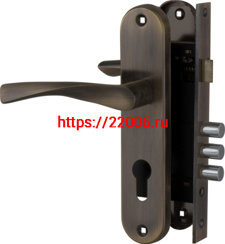 Замок цилиндровый Fuaro (Фуаро) с в комплекте с ручкой LOCKSET.1511W/B (SET F1511W/B) AB бронза Замок цилиндровый Fuaro (Фуаро) с в комплекте с ручкой LOCKSET.1511W/B (SET F1511W/B) AB бронза