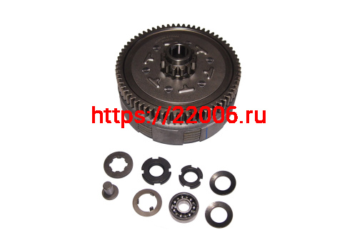 Барабан сцепления 1P60FMJ многодисковое в сборе (8 паз.) 4 болт., 5 диск. 67Т (E9-15) Барабан сцепления 1P60FMJ многодисковое в сборе (8 паз.) 4 болт., 5 диск. 67Т (E9-15)