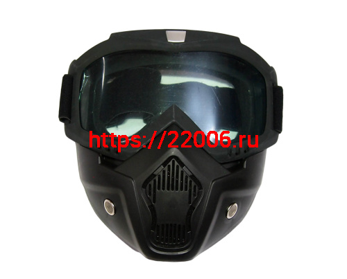 Очки мотокросс/спорт NORTH WOLF YM-655 с маской типа "Дарт Вейдер" прозрачные Очки мотокросс/спорт NORTH WOLF YM-655 с маской типа "Дарт Вейдер" прозрачные