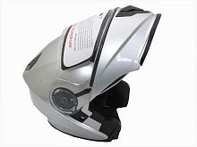 Мотошлем YM-927 серебряный (L)