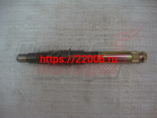 Вал кикстартера голый с косыми шлицами 157FMI(125сс),162FMJ(150сс),163FML-2(200cc),167FMM(250cc)(32 шлица+10 косых шлицов+30 шлицов к/стартера)
