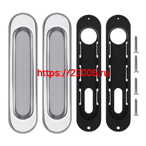 Ручка Punto (Пунто) для раздвижных дверей SH.SL152.010 (Soft LINE SL-010) СP хром фото 4