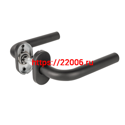 Ручка Fuaro (Фуаро) раздельная R.DSS201-0201P/19 INOX 201 BLACK (овальное основание)