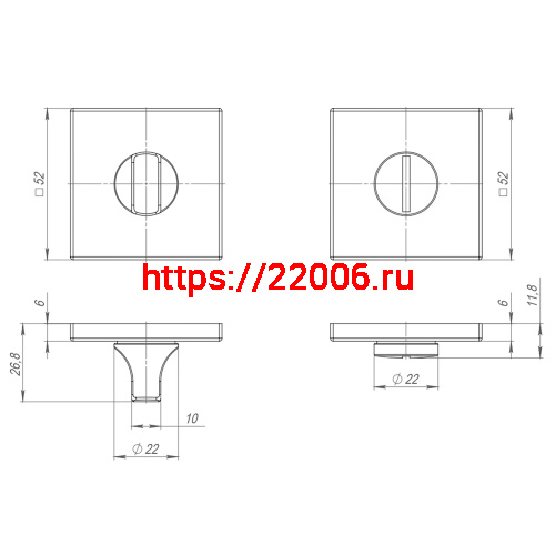 Ручка Punto (Пунто) поворотная BK6.K.ARC.Q52 (BK6 ARC) BL-24 черный фото 3 Ручка Punto (Пунто) поворотная BK6.K.ARC.Q52 (BK6 ARC) BL-24 черный фото 3