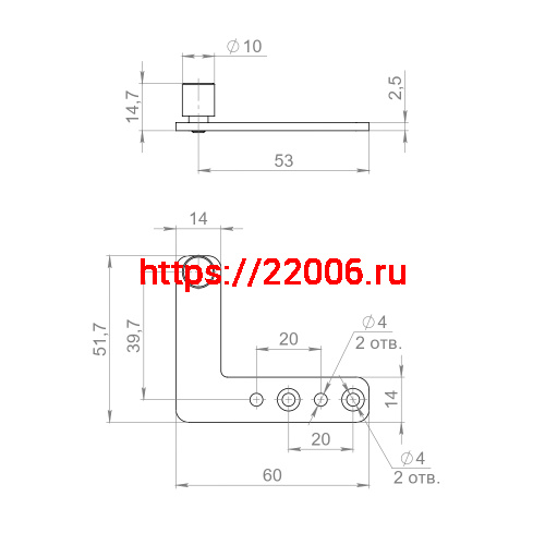 Невидимый Armadillo (Армадилло) нижний ролик для SLD.Comfort-PRO.PROF/telescope invisible bottom roller фото 2