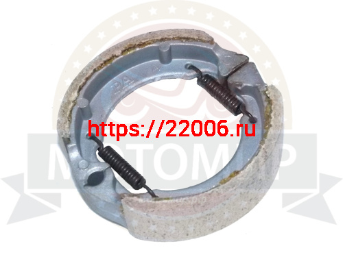 Колодки тормозные барабан. 80 мм , скутер ,  QT, QT-3 (штампов.диски) мал.