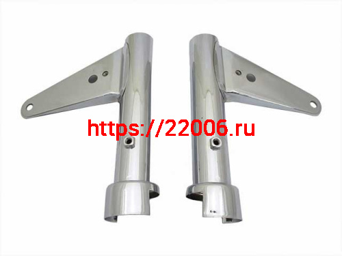 Кожухи передней вилки (крепления фары) DINGO, DELTA, ALPHA хром Кожухи передней вилки (крепления фары) DINGO, DELTA, ALPHA хром