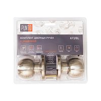 Ручка Punto (Пунто) защелка DK672/BL SN-BK (фик.) мат.никель