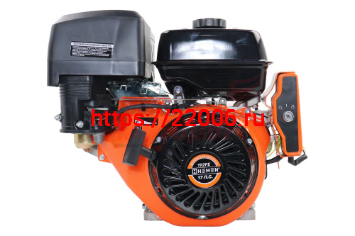 Двигатель HEMEN 17,0 л.с. с катушкой 15А180Вт 192FE (445 см3) электростартер, вал 25 мм