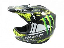 Мотошлем YM-210 KIDS Monster черный (S)