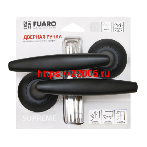 Ручка Fuaro (Фуаро) раздельная SUPREME RM/HD BL-24 черный фото 2 Ручка Fuaro (Фуаро) раздельная SUPREME RM/HD BL-24 черный фото 2