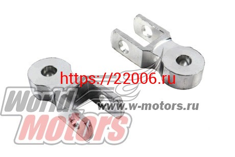 Удлинитель (адаптер) амортизатора мопед, скутер (межосев.расстояние 50 мм) Удлинитель (адаптер) амортизатора мопед, скутер (межосев.расстояние 50 мм)