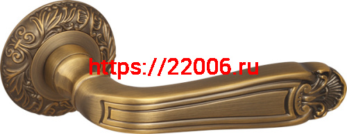 Ручка Fuaro (Фуаро) раздельная LOUVRE SM/HD AS-3 античное серебро фото 2