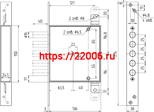 Замок Mettem (Меттэм) врезной сувальдный ЗВ8 140.1.0 с тягами, 5 кл. (ключ 80 мм) фото 2 Замок Mettem (Меттэм) врезной сувальдный ЗВ8 140.1.0 с тягами, 5 кл. (ключ 80 мм) фото 2