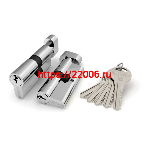 Цилиндровый Fuaro (Фуаро) механизм (R302/60) R3002Knob60(25+10+25) CP хром 5Key с вертушкой Цилиндровый Fuaro (Фуаро) механизм (R302/60) R3002Knob60(25+10+25) CP хром 5Key с вертушкой