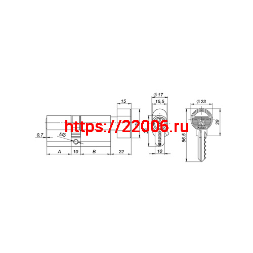 Цилиндровый Fuaro (Фуаро) механизм 1000ZM Knob70(30+10+30) SSG сатинированное золото, 5Key с вертушкой фото 3 Цилиндровый Fuaro (Фуаро) механизм 1000ZM Knob70(30+10+30) SSG сатинированное золото, 5Key с вертушкой фото 3