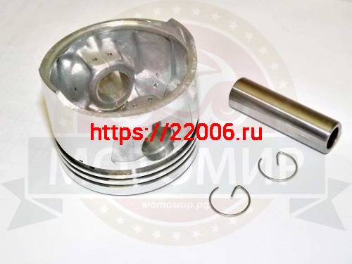 Поршень 62,00 мм 4 такт. 162FMJ Хантер (CG/CB150) h 52мм (кольца, палец d15мм, стопорн. кольца) фото 2