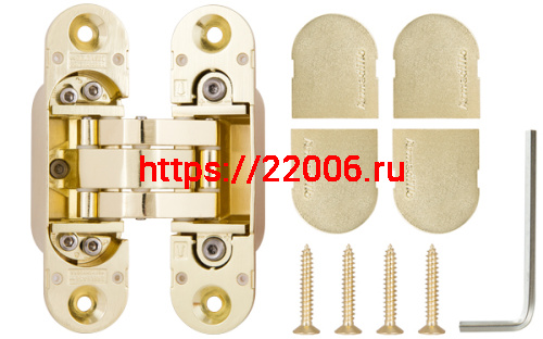 Петля скрытой установки с 3D-регулировкой Armadillo 11160UN3D (Architect 3D-ACH Universal 60) SG «матовое золото» фото 4 Петля скрытой установки с 3D-регулировкой Armadillo 11160UN3D (Architect 3D-ACH Universal 60) SG «матовое золото» фото 4