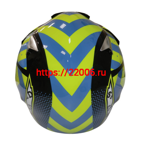 Шлем кроссовый KIRIN K27, черный, черн-бел, зелен-желт, размер L фото 9 Шлем кроссовый KIRIN K27, черный, черн-бел, зелен-желт, размер L фото 9