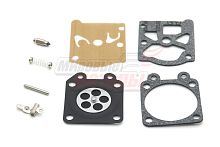 Ремкомплект карбюратора Partner 350,351,352,370,390,420,340-360S,Husq 137,142(530069844)(пол.компл.:4 прокладки, штифт, игла, пружина, коромысло)