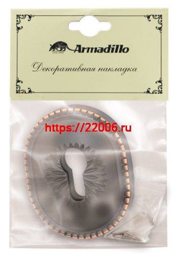 Накладка Armadillo (Армадилло) на цилиндр ESC.C.CL/OV (ET-DEC CL) ABL-18 темная медь фото 2 Накладка Armadillo (Армадилло) на цилиндр ESC.C.CL/OV (ET-DEC CL) ABL-18 темная медь фото 2