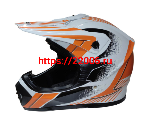 Шлем кроссовый KIRIN QL-128S, черный, красный, черн-крас, чер-желт, размер M фото 3