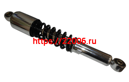 Амортизатор задний (L-340mm, D1-12mm, H1-20mm, D2-10mm, H2-20mm) Альфа улучш. масл. ХРОМ (ТЮНИНГ)ПР фото 3