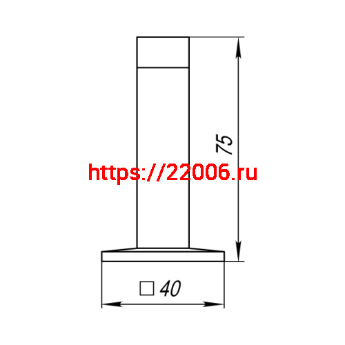 Упор Punto (Пунто) дверной настенный DFIX/W75 (DS PW-75) ABG-6 бронза фото 3 Упор Punto (Пунто) дверной настенный DFIX/W75 (DS PW-75) ABG-6 бронза фото 3