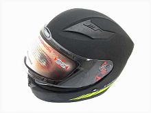 Мотошлем YM-832 Graphics матовый черно-желтый (S)