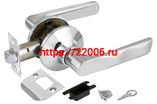 Ручка Fuaro (Фуаро) защелка DK624/BL CP-PS (624/BL CP-P) (без фик.) хром