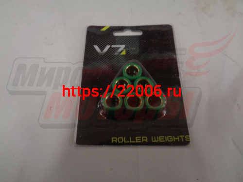 Ролики вариатора 16х13 6 гр. 139QMB (GY6-50) (КОМПЛ.=6шт.) Ролики вариатора 16х13 6 гр. 139QMB (GY6-50) (КОМПЛ.=6шт.)