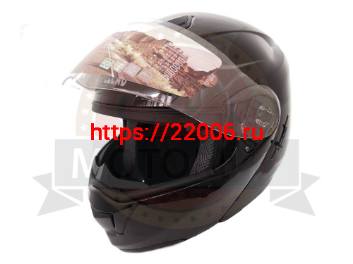 Шлем модуляр "Safelead" HF-119 TRANSFORMER с встр. очками, черный, серебристый размер ХL фото 3 Шлем модуляр "Safelead" HF-119 TRANSFORMER с встр. очками, черный, серебристый размер ХL фото 3