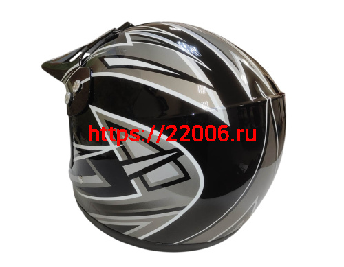 Шлем кроссовый KIRIN QL-112D, черный, синий, красный, размер L фото 3 Шлем кроссовый KIRIN QL-112D, черный, синий, красный, размер L фото 3