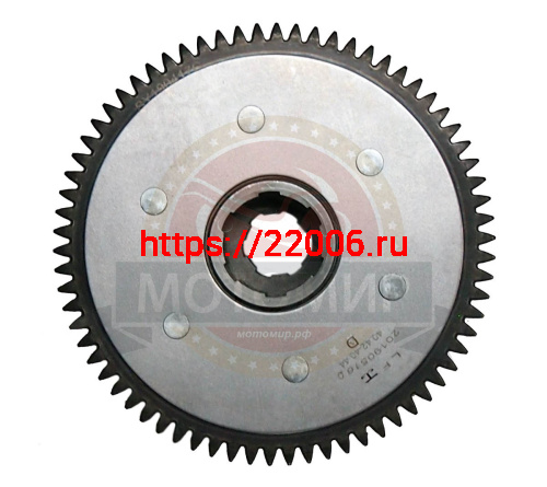 Барабан сцепления LF163 FML-2MP (8 пазов+8 полупазов) 6 болтов, 6 дисков в сборе с дисками (E06-12) фото 3