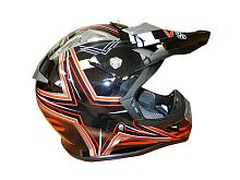 Мотошлем SAFEBET HF-116 (cross) black Q158-R (L)