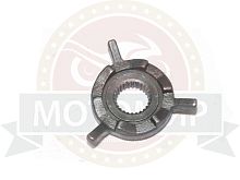 Храповик крыльчатки вариатора  GY6-50/60/80 (ТРИлистик для кикстартера)