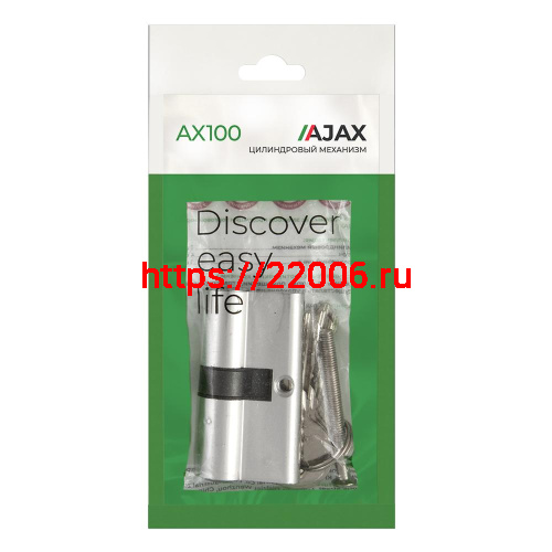 Цилиндровый Ajax (Аякс) механизм (AX100/60) AX1000Key60 (25+10+25)/HD CP хром 4Key фото 2