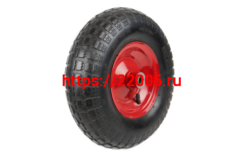 Колесо тачки садовой 6" 4,00-6" (под ось 16мм) ступица, подшипник, камера Колесо тачки садовой 6" 4,00-6" (под ось 16мм) ступица, подшипник, камера