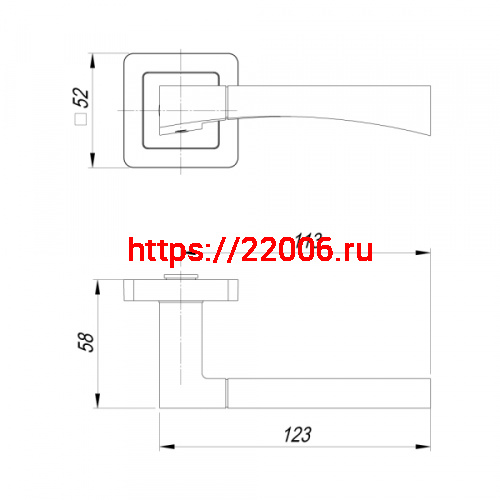 Ручка Punto (Пунто) раздельная DELTA QR/HD ABL-28 темная медь фото 4 Ручка Punto (Пунто) раздельная DELTA QR/HD ABL-28 темная медь фото 4