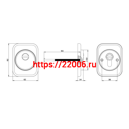 Накладка Fuaro (Фуаро) DEF.TRD/K-EXT.4286 BL-24 черный фото 2 Накладка Fuaro (Фуаро) DEF.TRD/K-EXT.4286 BL-24 черный фото 2