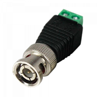 Штекер BNC с клеммной колодкой, позволяет подключиться к разъему  видео